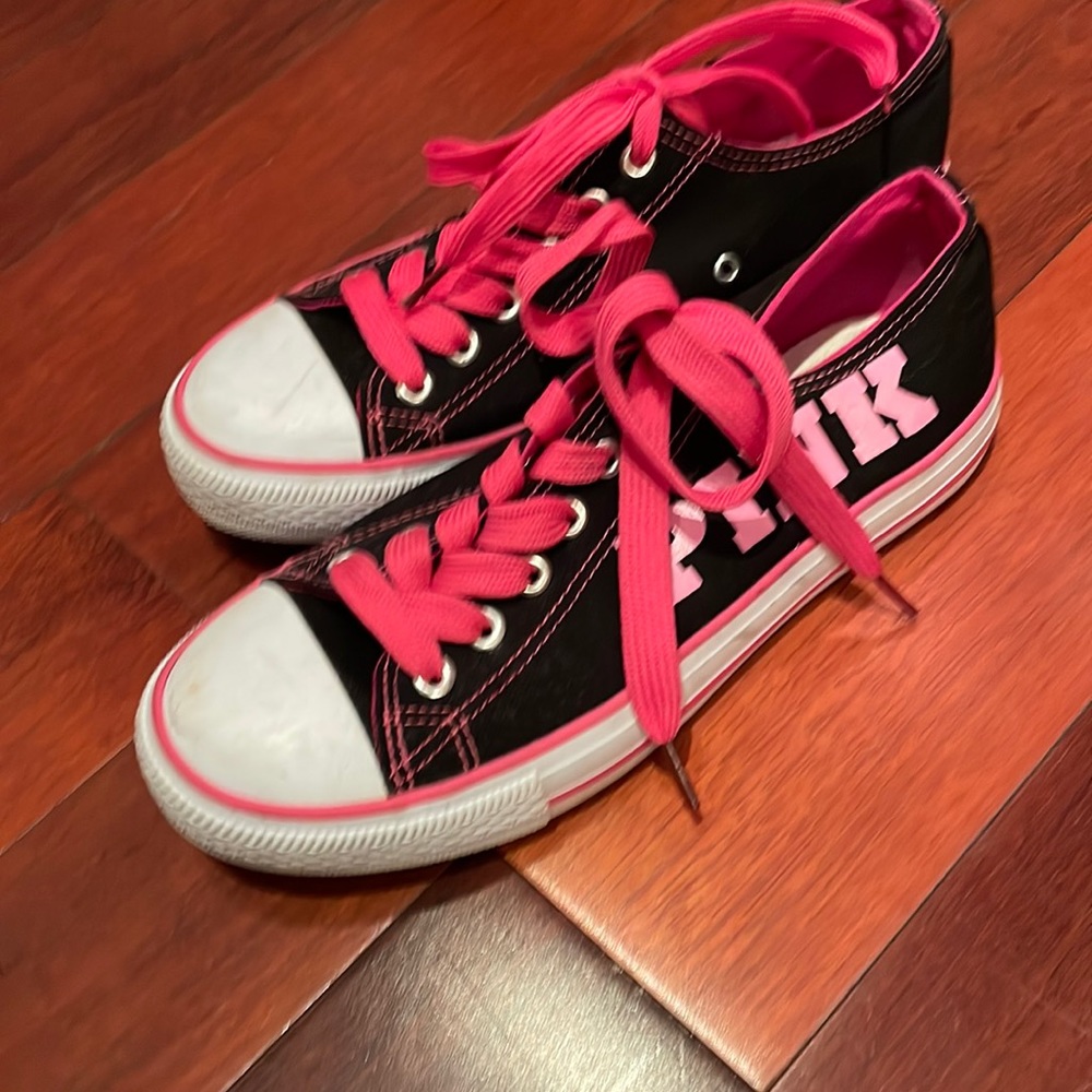 Pink Sneakers- Size 8